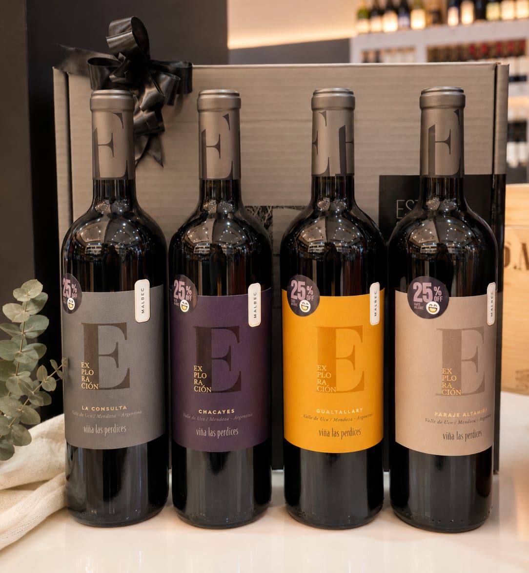 Estuche Exploración 4 Malbec Día Del Padre