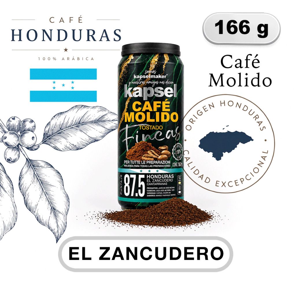 Kapselmaker Café Zancudero Molido x 166Grs