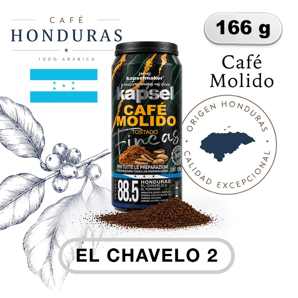 Kapselmaker Café El Chavelo 2 Molido x 166Grs