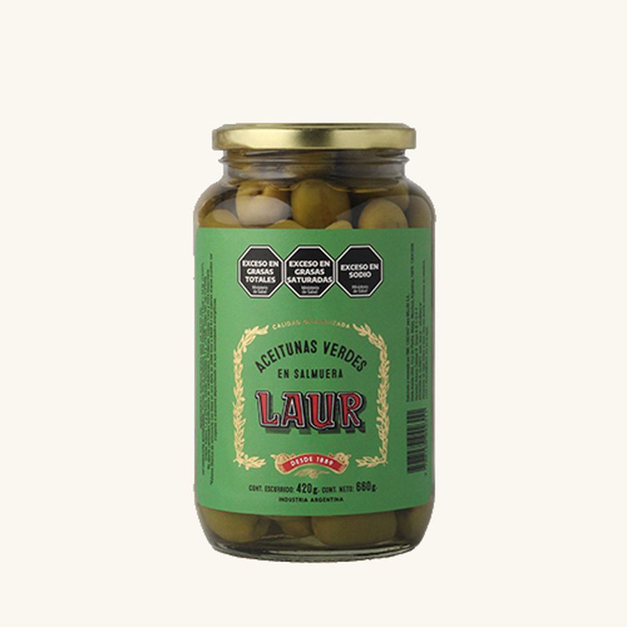 Laur Aceitunas Verdes Con Carozo x420gr