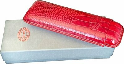 Romeo y Julieta cigar case red croc style  - for 2 cigars