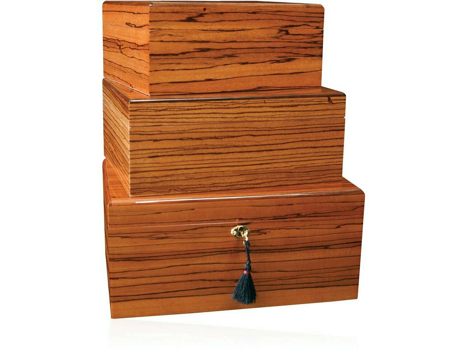 Humidor Savoy Zebrawood veneer