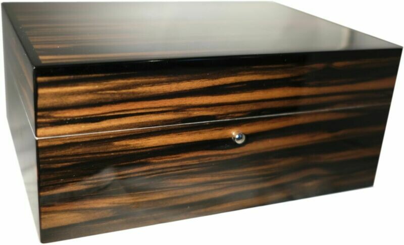 Gentili Humidor Macassar/ Ebenholz Furnier - für 20 Zigarren