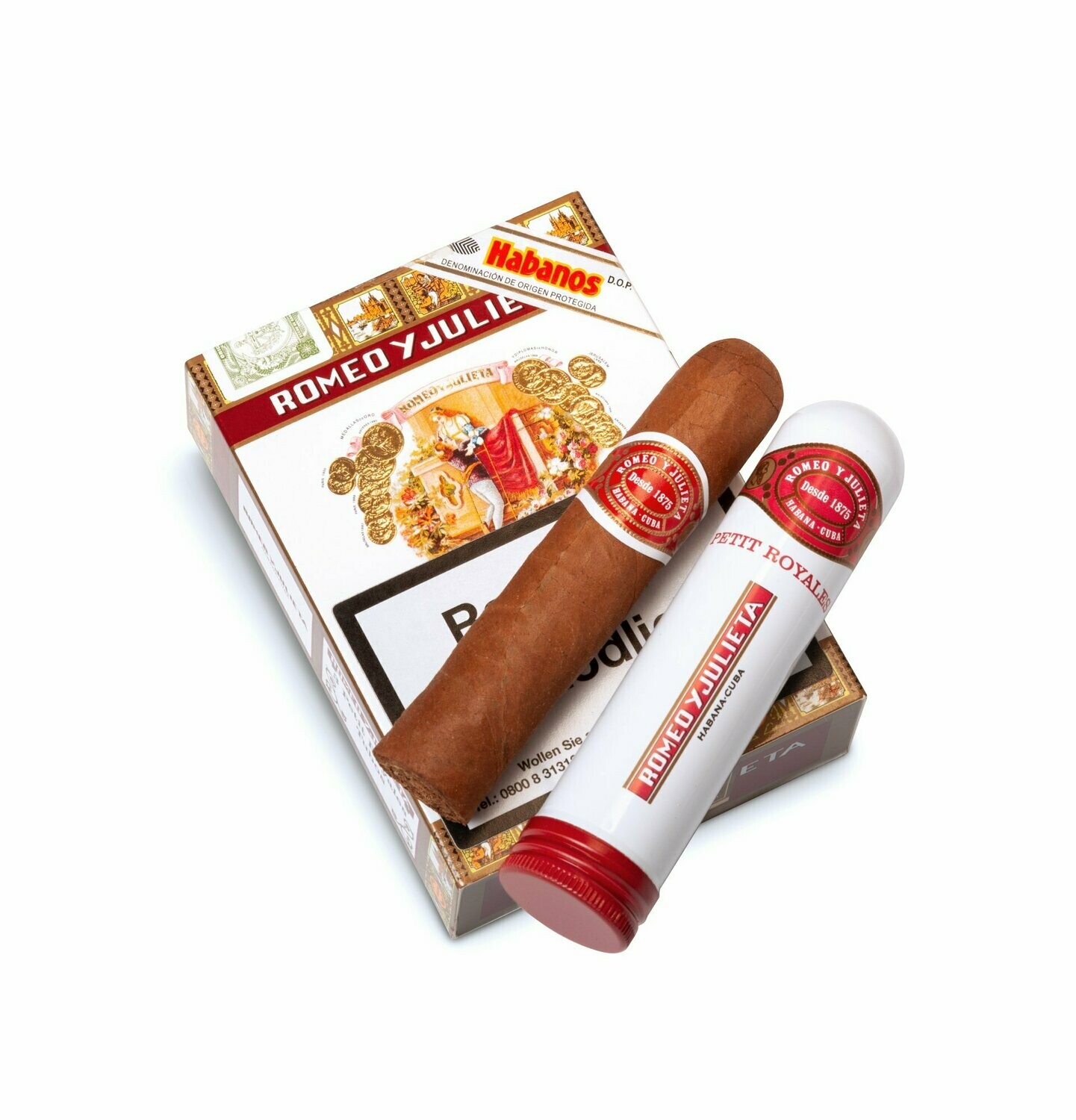 Romeo y Julieta Petit Royales Tubos - 3er Schachtel Romeo y Julieta Petit Royales Tubos - 3er Schachtel