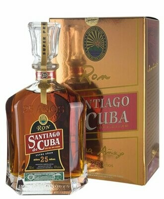 Santiago 25 Extra Aged Cuban Rum 0,7L (471,43€/L)