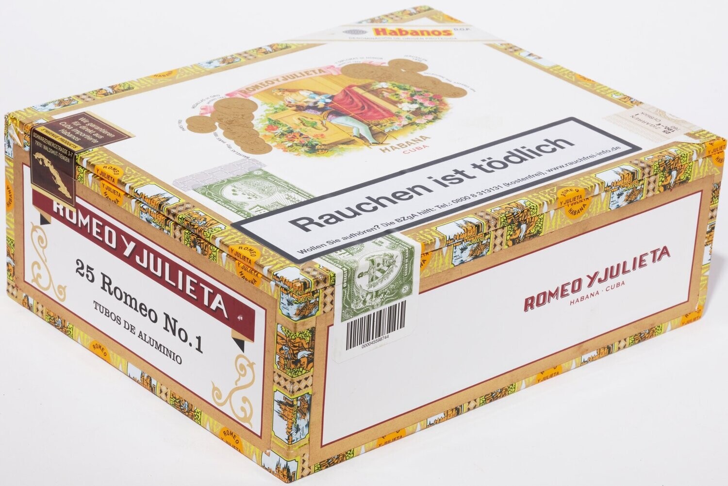 Romeo y Julieta Tubos No. 1  - box of 25