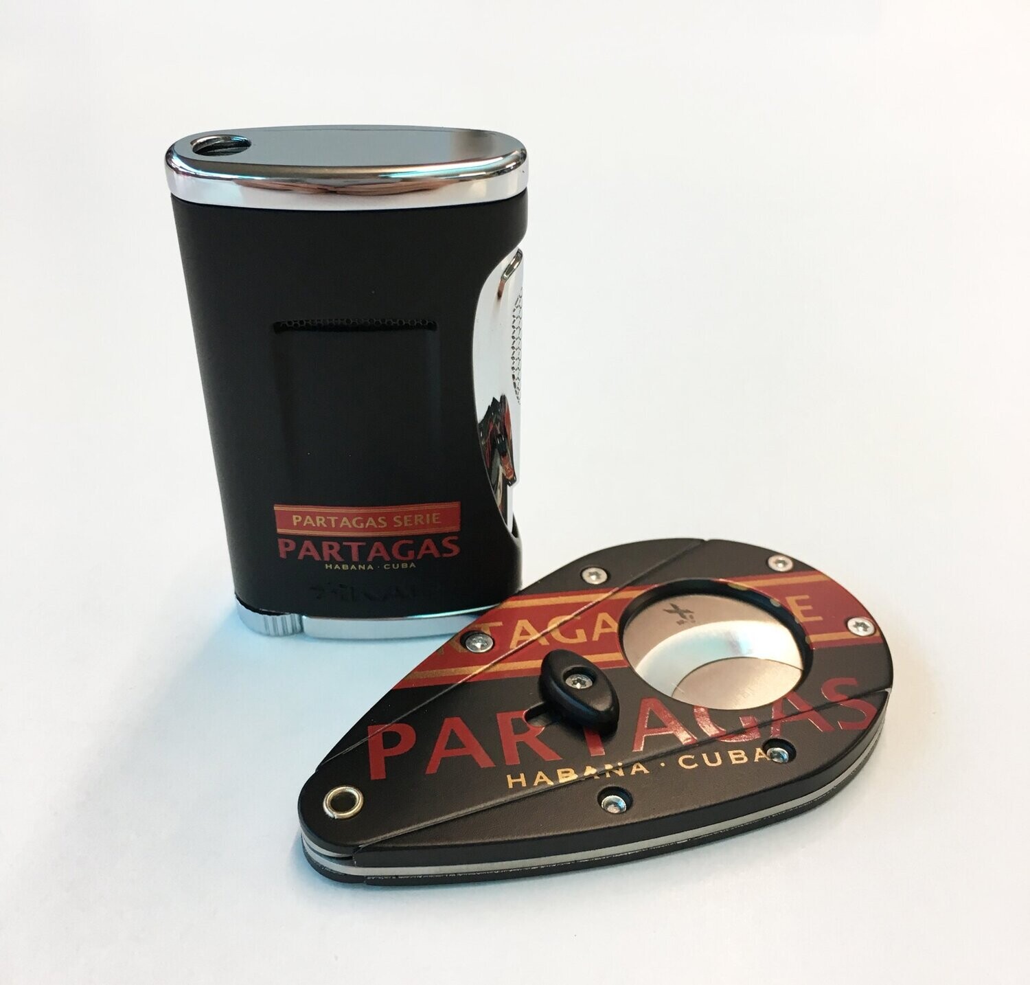 Partagas Serie lighter and cutter set