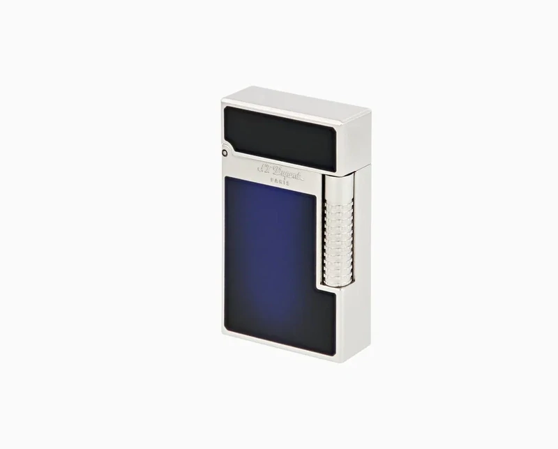 S.T. Dupont Lighter Le Grand Palladium Blue Lacquer