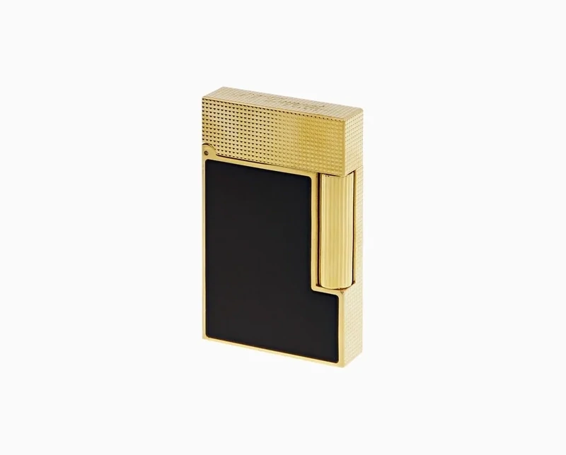S.T. Dupont Lighter Ligne 2 Matt Black/Gold