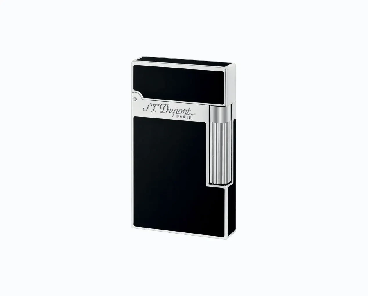 S.T. Dupont Lighter Ligne 2 Black Lacquer Palladium