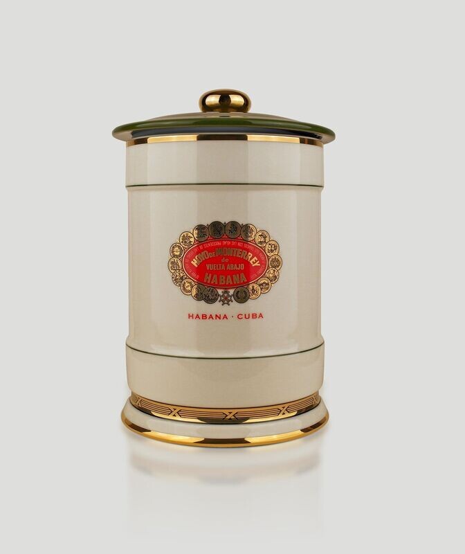 Hoyo de Monterrey Porcelain Jar  for up to 25 cigars -  EMPTY