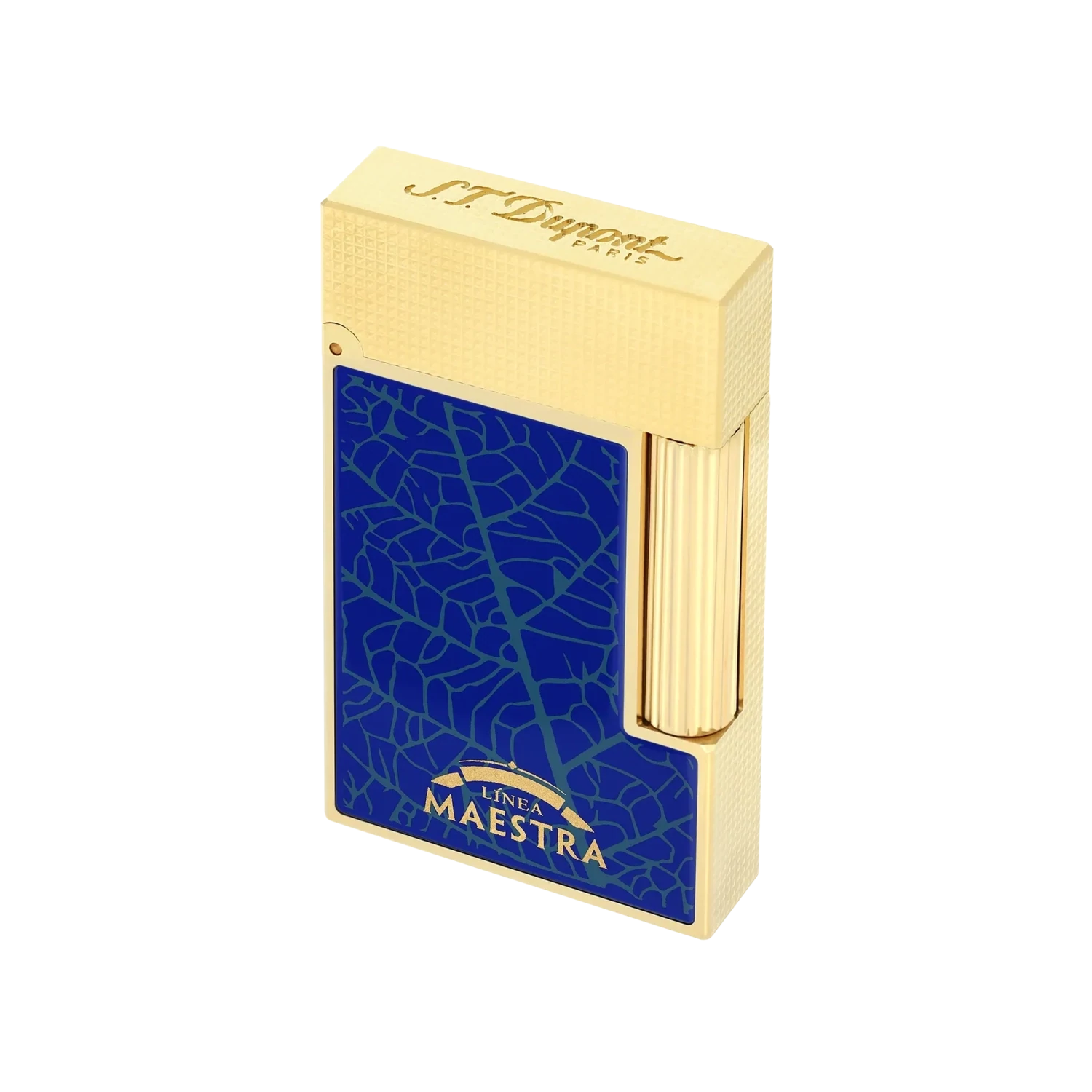 S.T. Dupont Lighter Ligne 2 Partagas Linea Maestra Blue/Gold