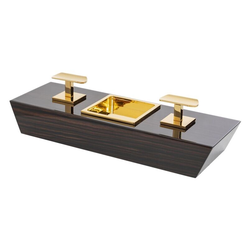 Maccarrone Macassar Ebony Double Ashtray