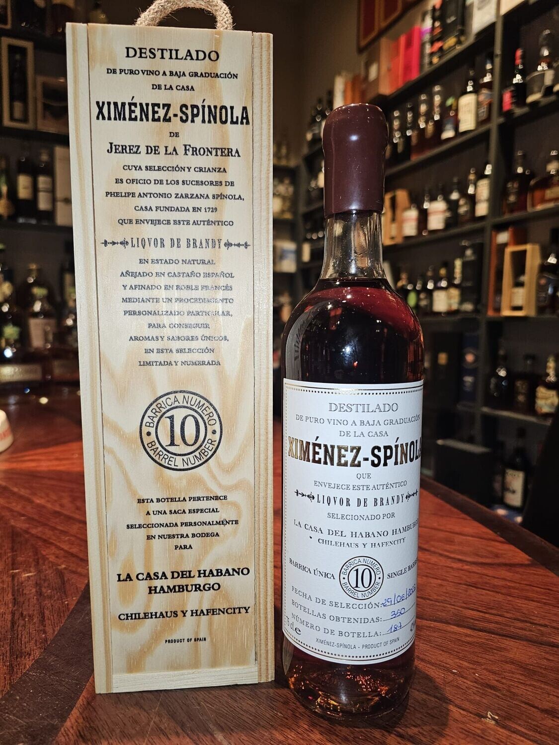Ximenez Spinola Brandy - LCDH Hamburg only (164,28€/L)
