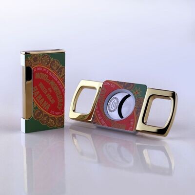 Hoyo de Monterrey lighter and cutter set Hoyo de Monterrey lighter and cutter set