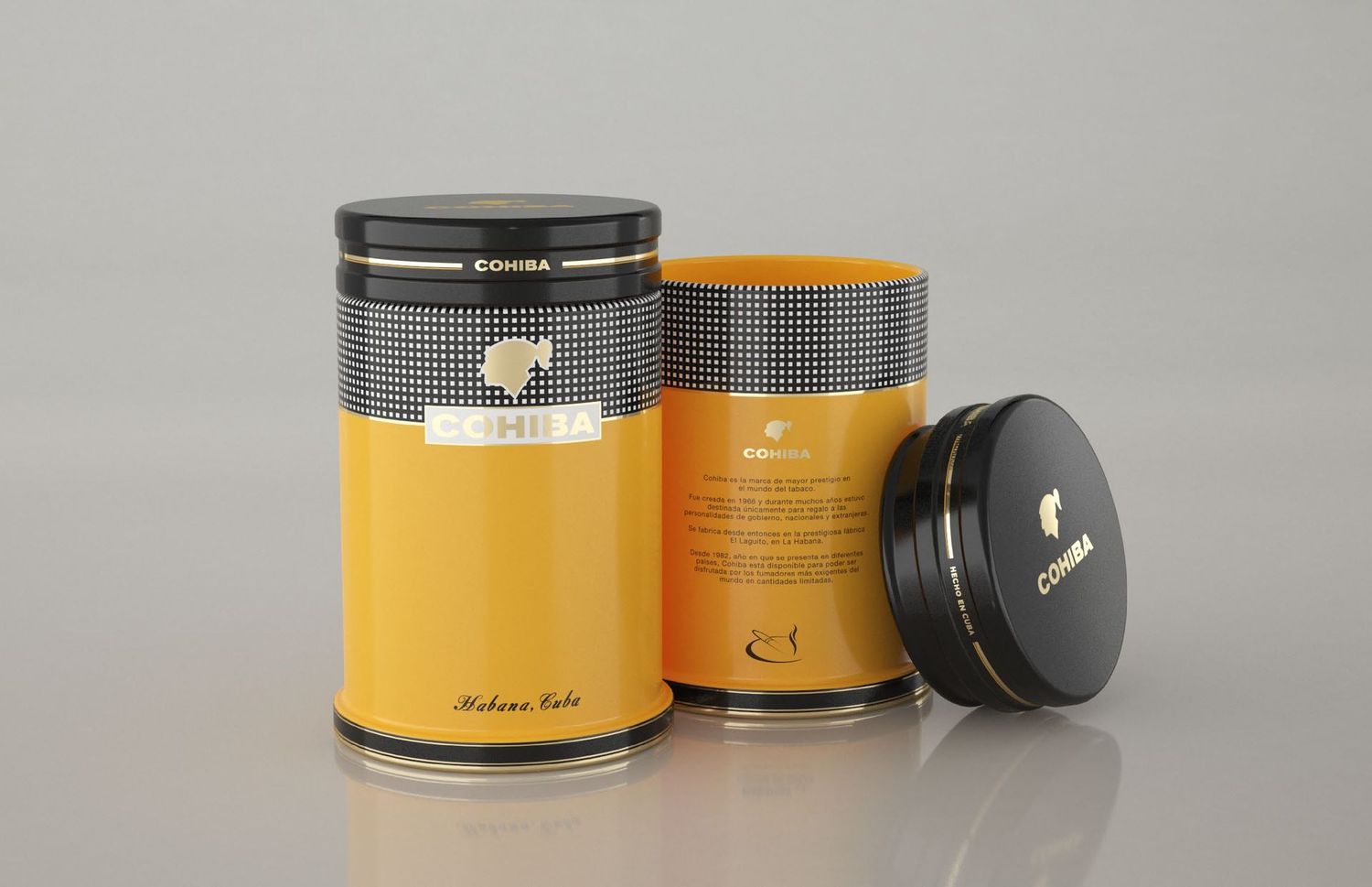 Cohiba Porcelain Jar  for up to 25 cigars -  EMPTY