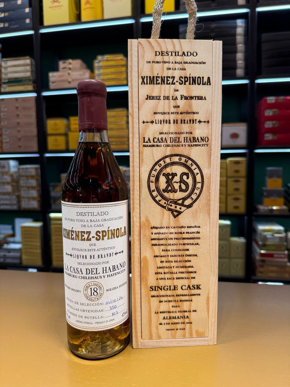 Ximenez Spinola Brandy - LCDH Hamburg ONLY (192,86€/L)