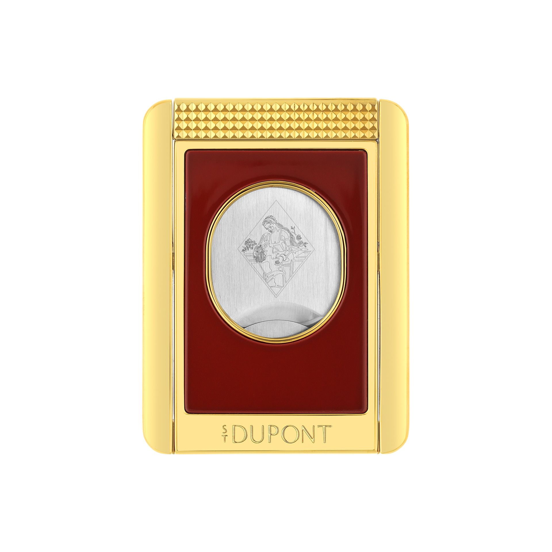 S.T. Dupont Cigar Cutter/Stand - Romeo y Julieta red/gold