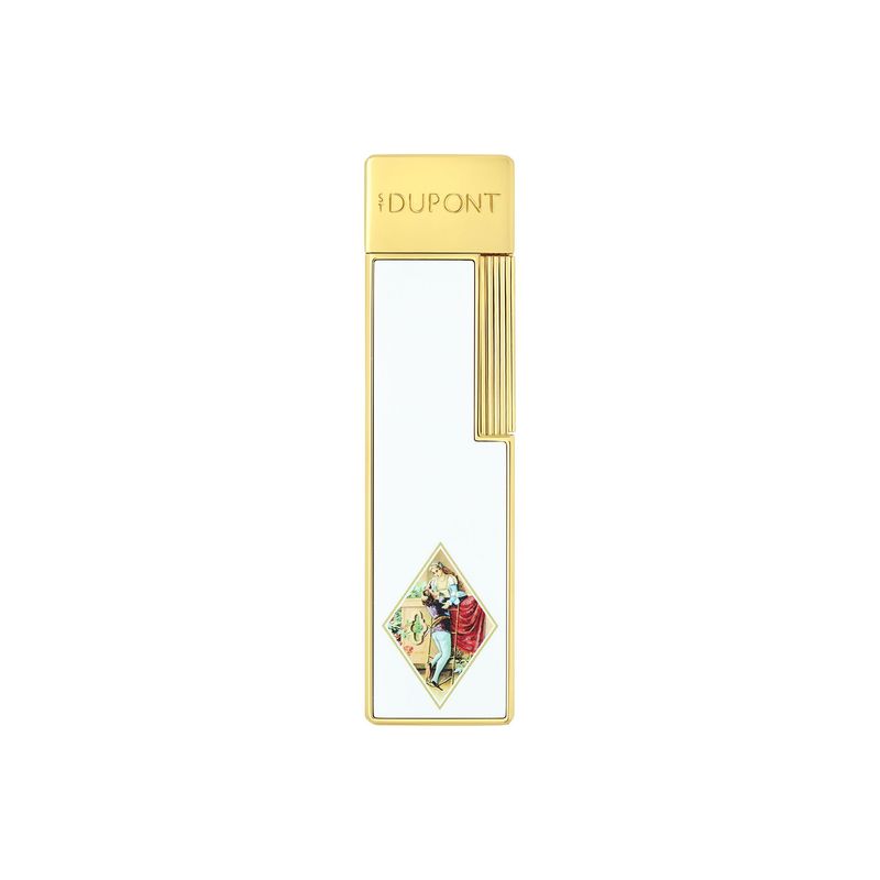 S.T. Dupont Twiggy Feuerzeug Romeo y Julieta - weiß/gold