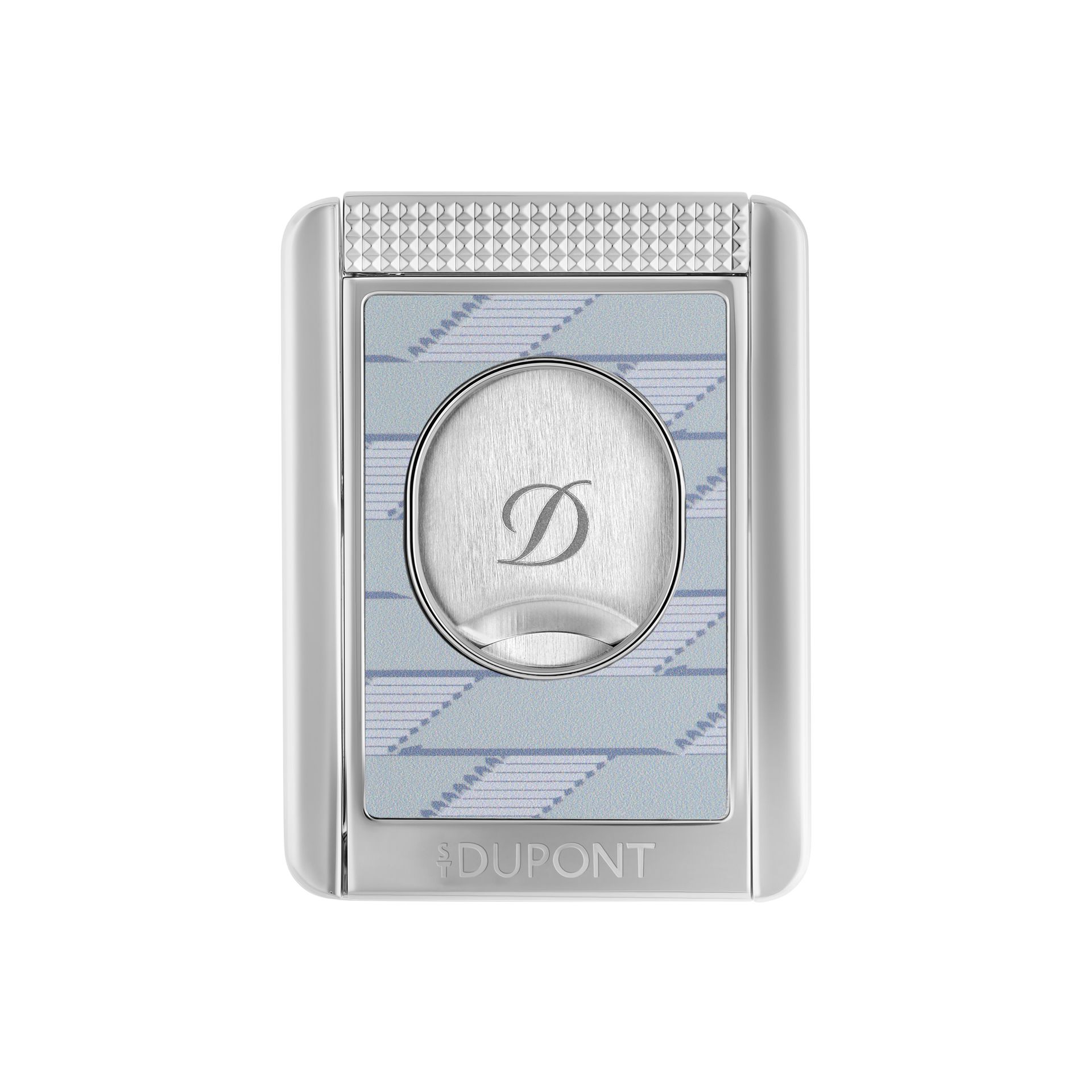 S.T. Dupont Cigar Cutter/Stand - Monogram chrome/light grey