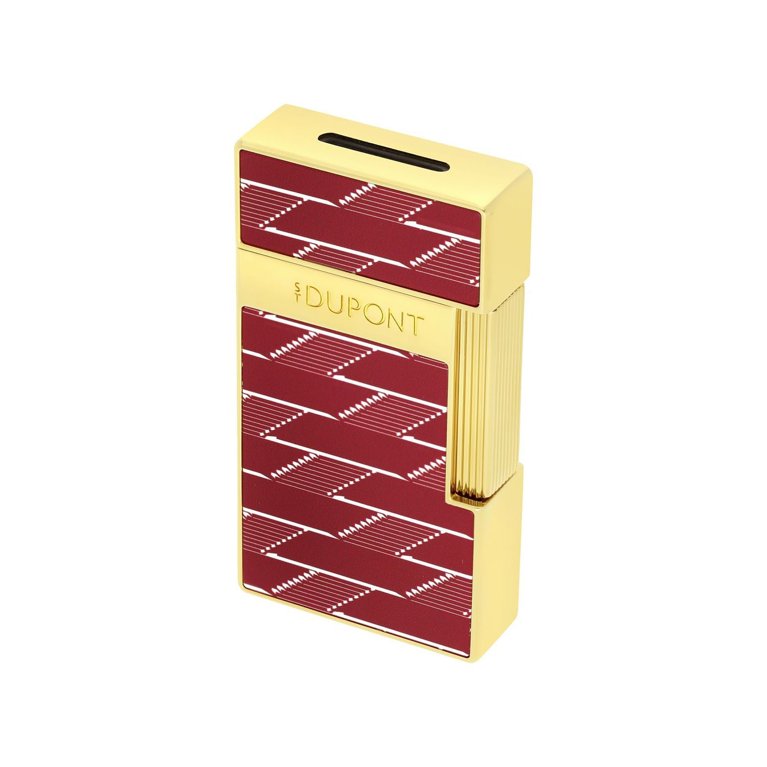 S.T. Dupont Biggy Lighter - Monogram red/gold