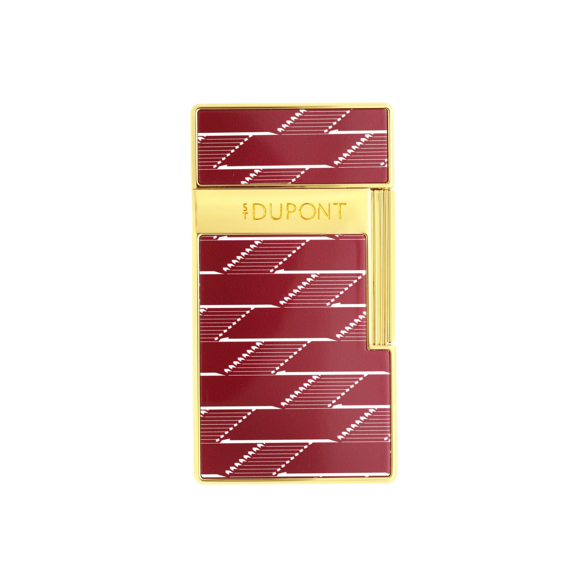 S.T. Dupont Biggy Lighter - Monogram red/gold