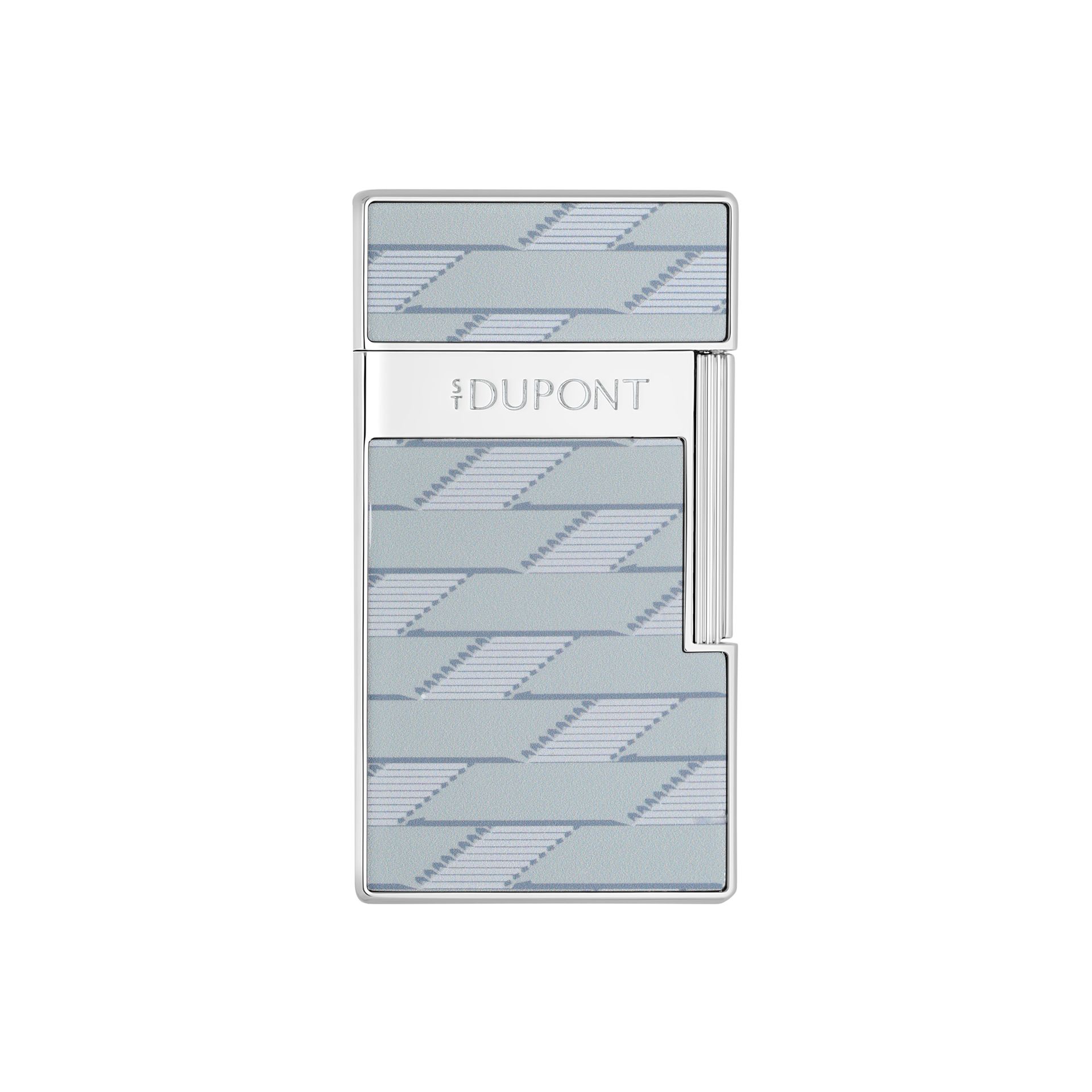 S.T. Dupont Biggy Lighter - Monogram chrome/light grey