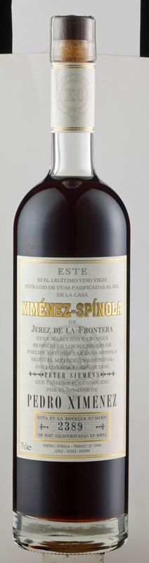 Ximénez-Spinola Very Old Harvest Pedro Ximenez Sherry D.O. 0,75L (106,53€/L) Ximénez-Spinola Very Old Harvest Pedro Ximenez Sherry D.O. 0,75L (106,53€/L)