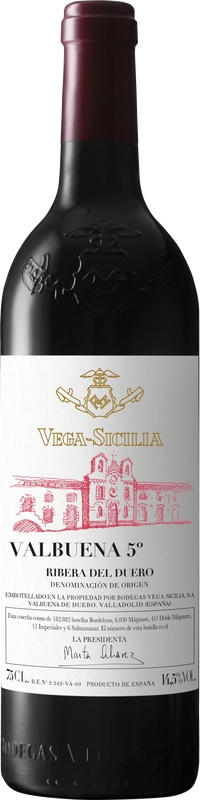 Vega Sicilia Valbuena 5 2019 0,75L (260€/L) Vega Sicilia Valbuena 5 2019 0,75L (260€/L)