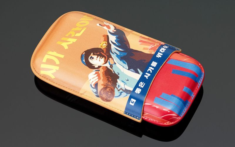 Siglo Siglo "North Korea Revolution" cigar case - for 3 cigars