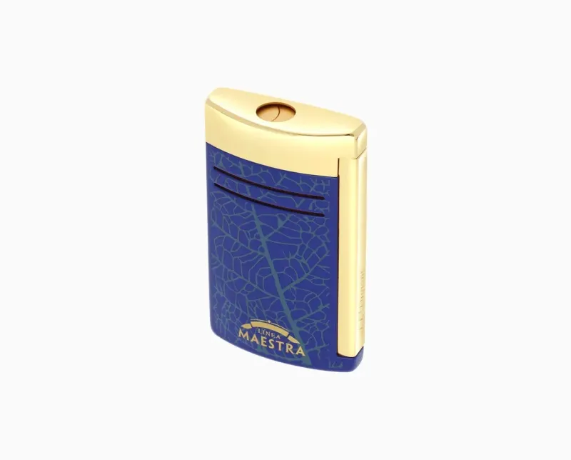 S.T. Dupont Maxijet Lighter - Partagas Linea Maestra - blue/gold S.T. Dupont Maxijet Lighter - Partagas Linea Maestra - blue/gold