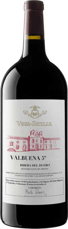 Vega Sicilia Valbuena 5 2019 Double Magnum 3L (393,33€/L) Vega Sicilia Valbuena 5 2019 Double Magnum 3L (393,33€/L)