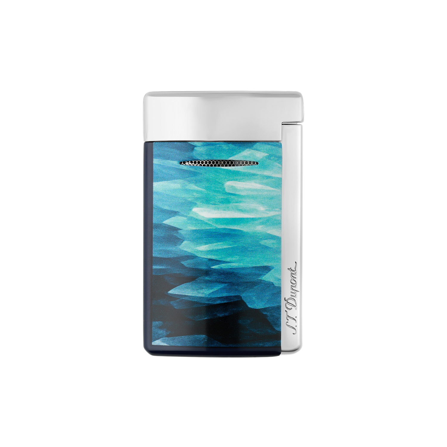 S.T. Dupont Minijet Lighter - Goede Blue/Chrome