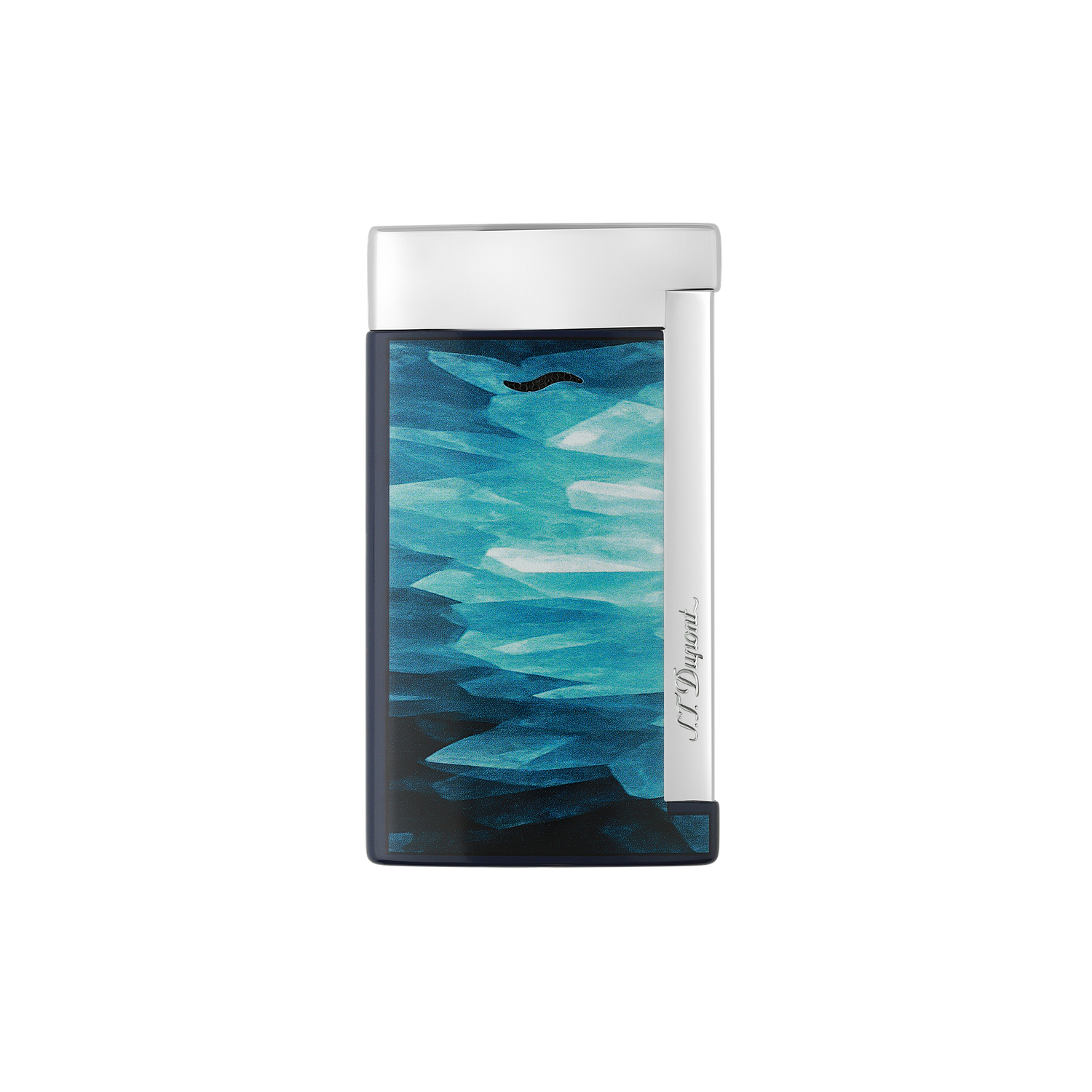 S.T.Dupont Slim 7 Feuerzeug - Goede Blau/Chrom