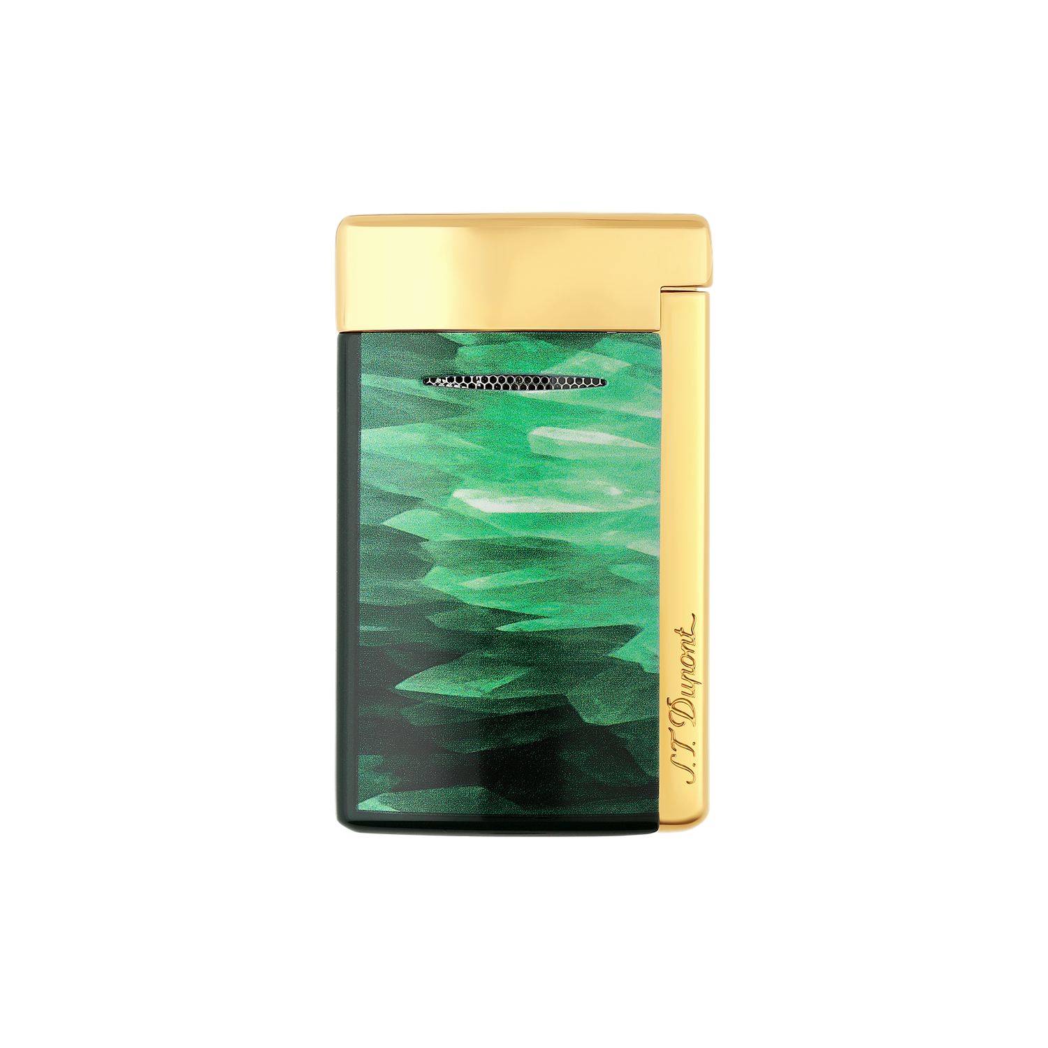 S.T. Dupont Minijet Lighter - Goede Green/Gold