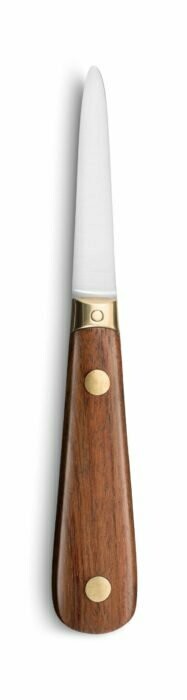 Coltello apri ostriche Deglon con manico di legno bubinga.