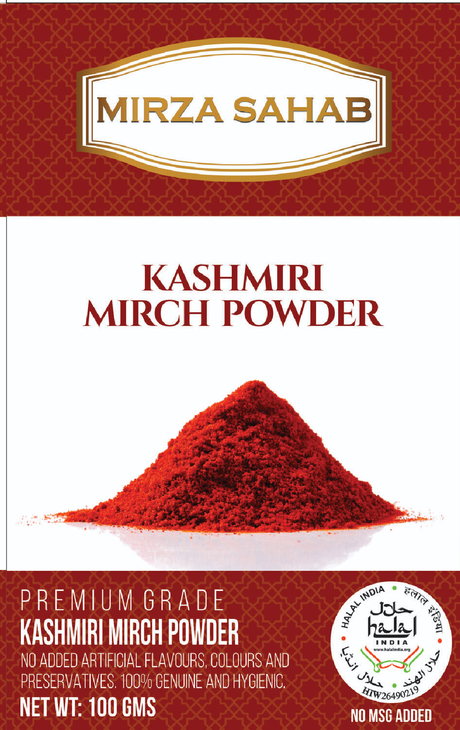 Kashmiri Lal Mirch Powder 100g (Master Carton of 76 pieces)