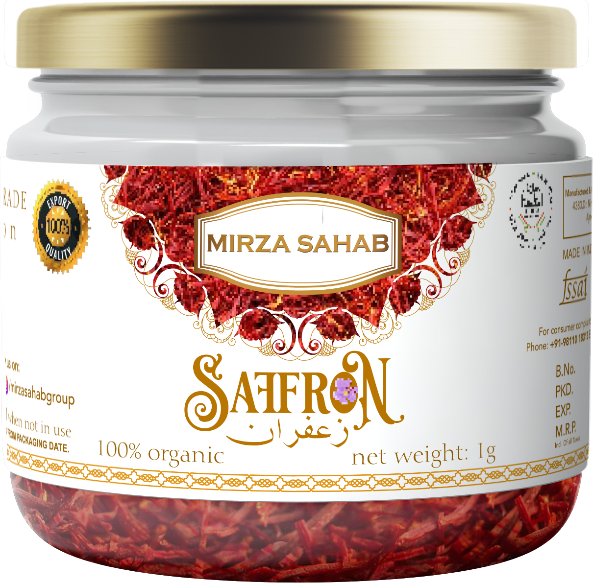 Saffron 1g (Master Carton of 180 pieces)