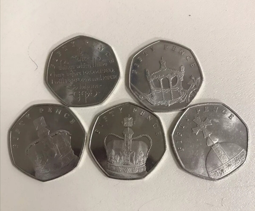 Every Isle of Man 50p coin issued in 2018 *****rare coins