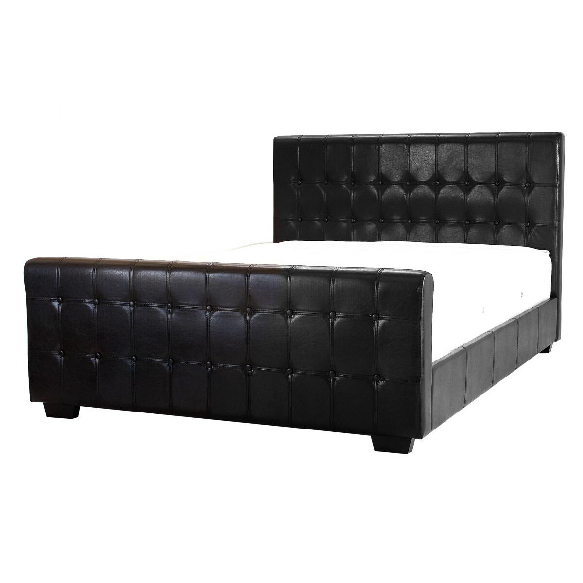 Daker double leather bed