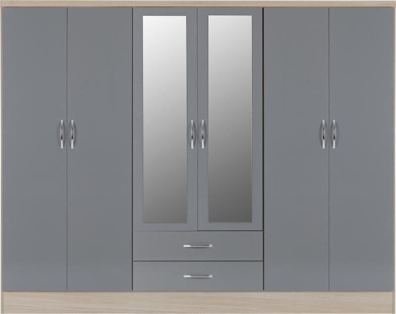 Nevada 2.3m 6 door wardrobe