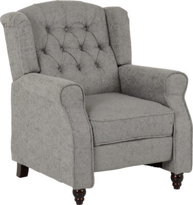Balmoral recliner chair grey