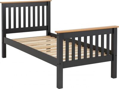 Monaco 3ft bed grey/oak