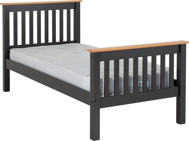 Monaco 3ft bed grey/oak