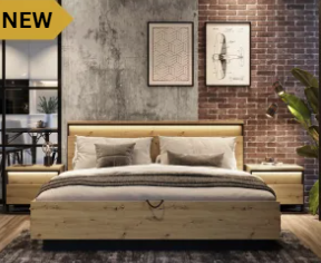 Quant super king ottoman storage bed