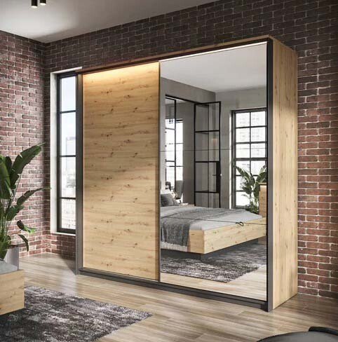 Quant 2.2m Sliderobe artisan oak