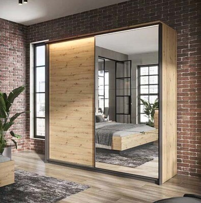 Quant 2.2m Sliderobe artisan oak