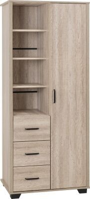 Oliver 1 door/3drawer wardrobe