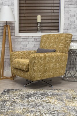 Poppy swivel armchair