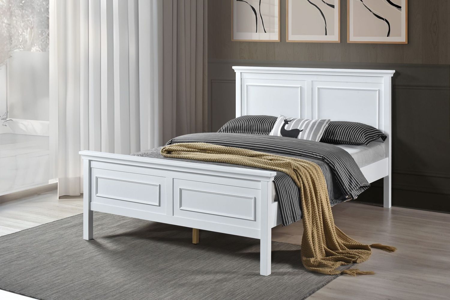 Molly wood panel Bed